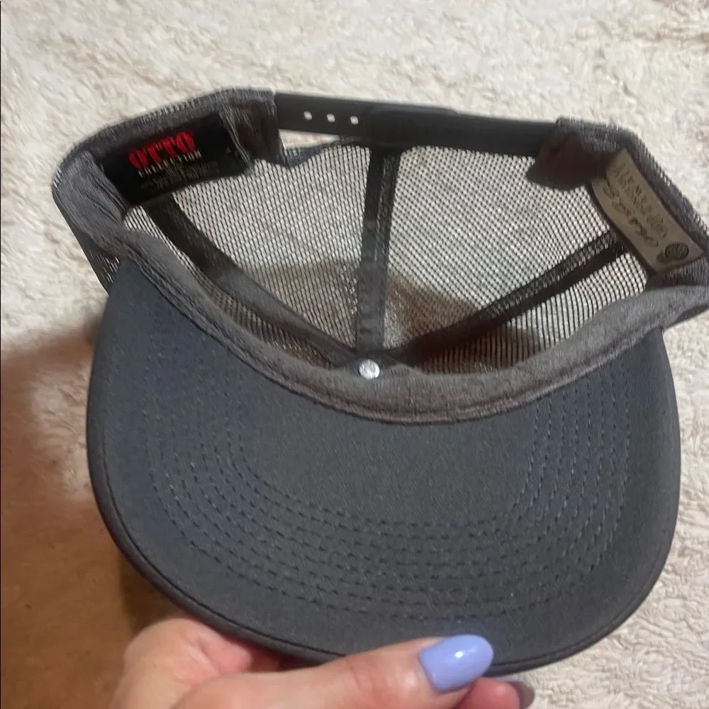 Aloha grey  and Gold  Hat